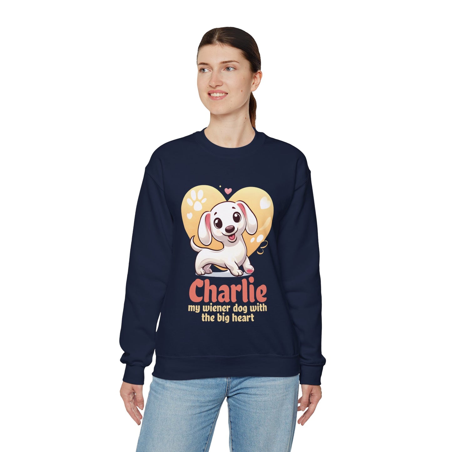 Sudadera personalizada con nombre de perro salchicha - Sudadera unisex