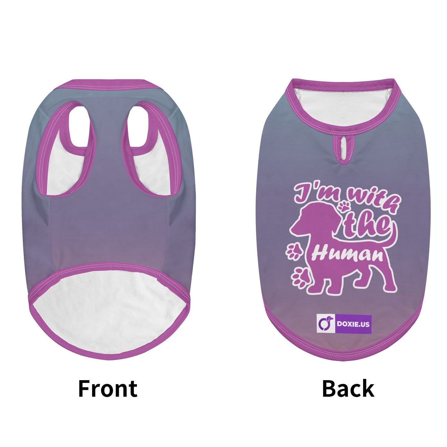 I'm with the human - Shirt for Dachshunds