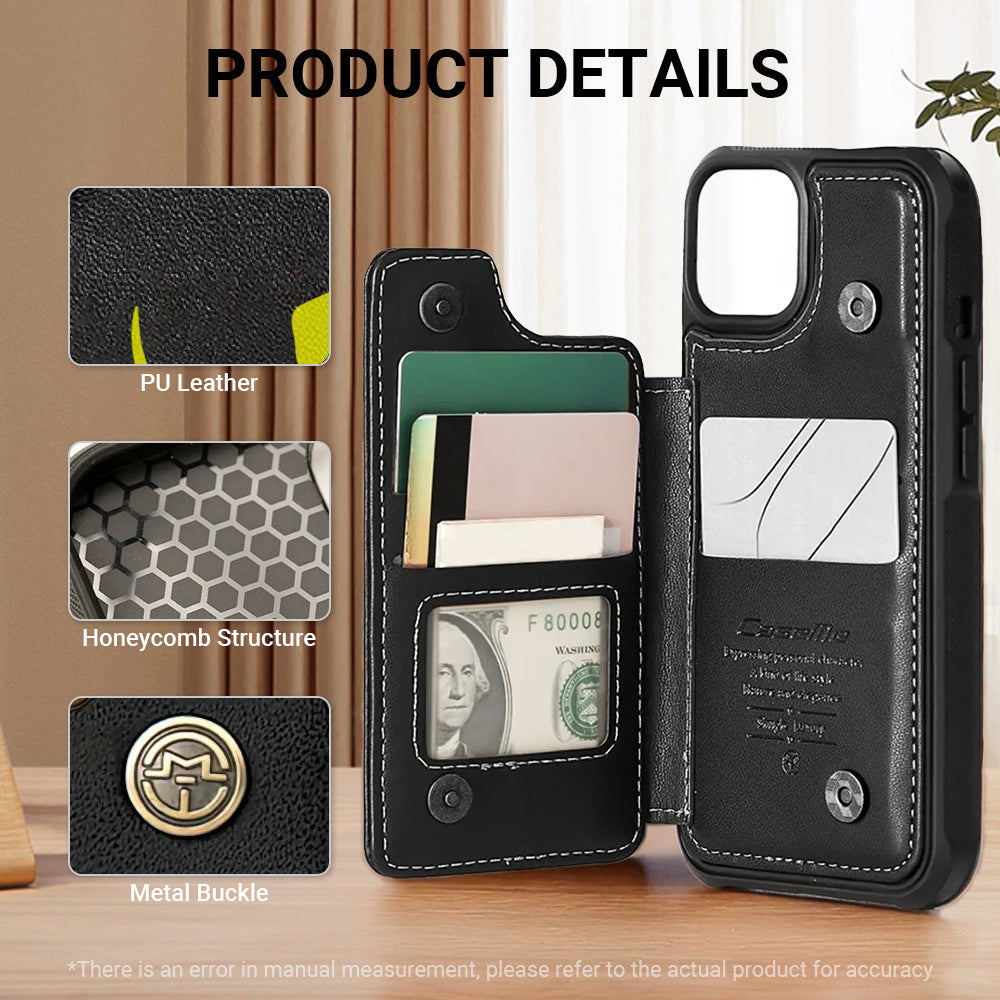 Tina - Leather Wallet Case for for iPhone & Samsung
