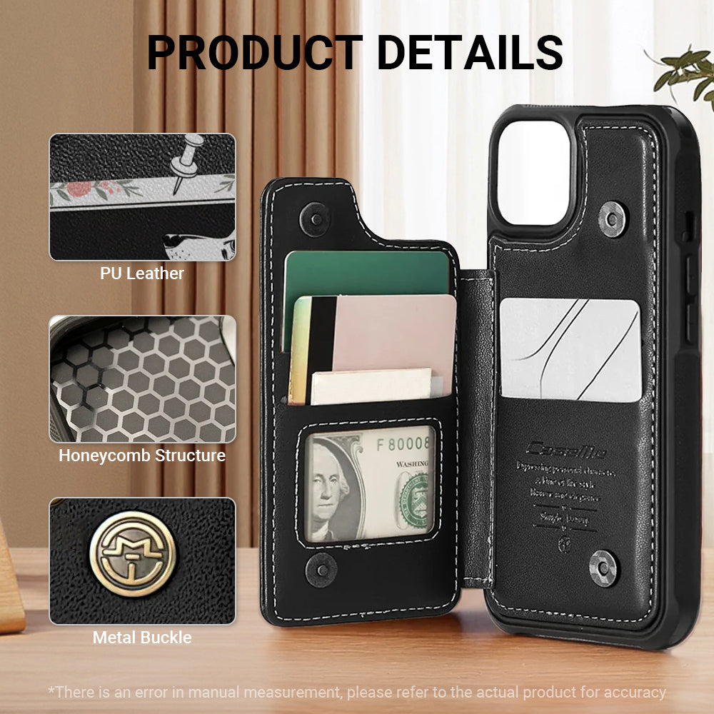 Abby - Leather Wallet Case for for iPhone & Samsung