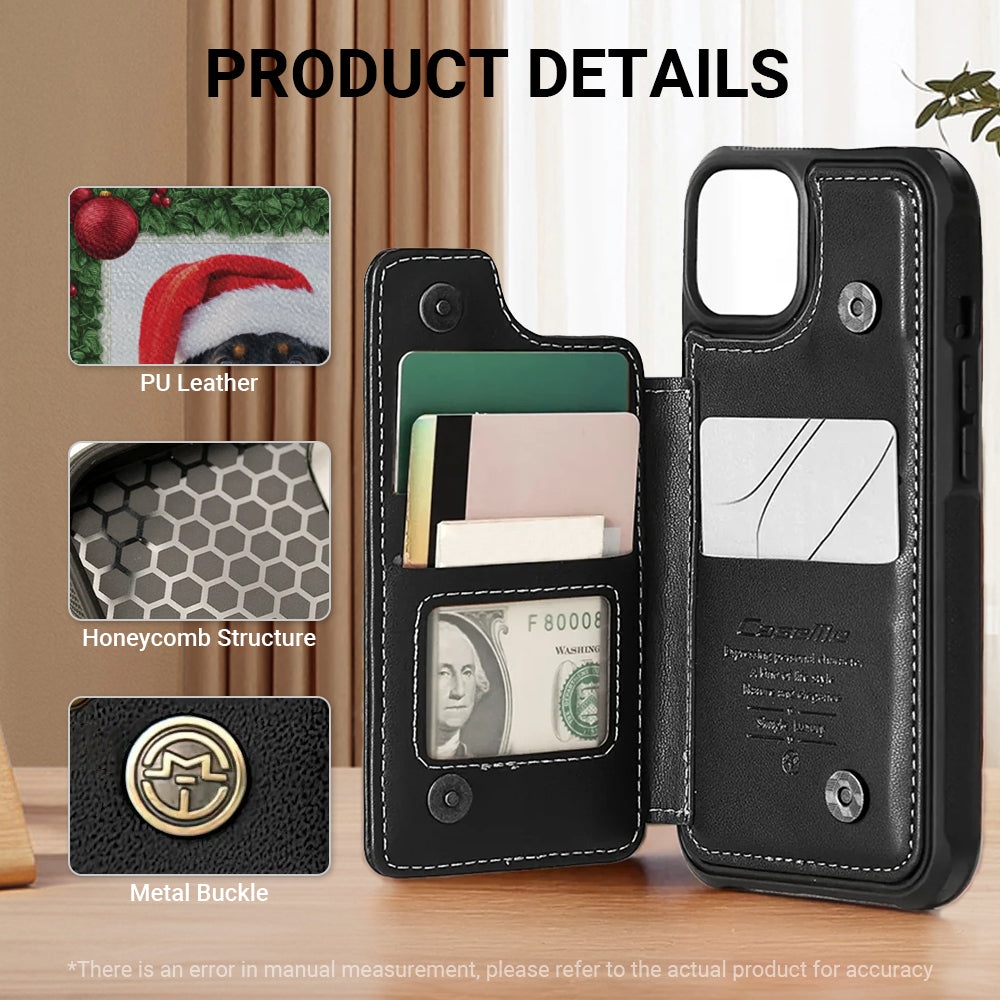 Greta - Personalized Leather Wallet Case for for iPhone & Samsung