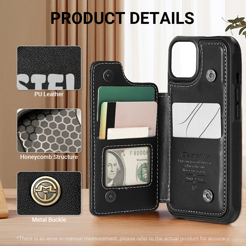 Stella - Personalized Leather Wallet Case for for iPhone & Samsung