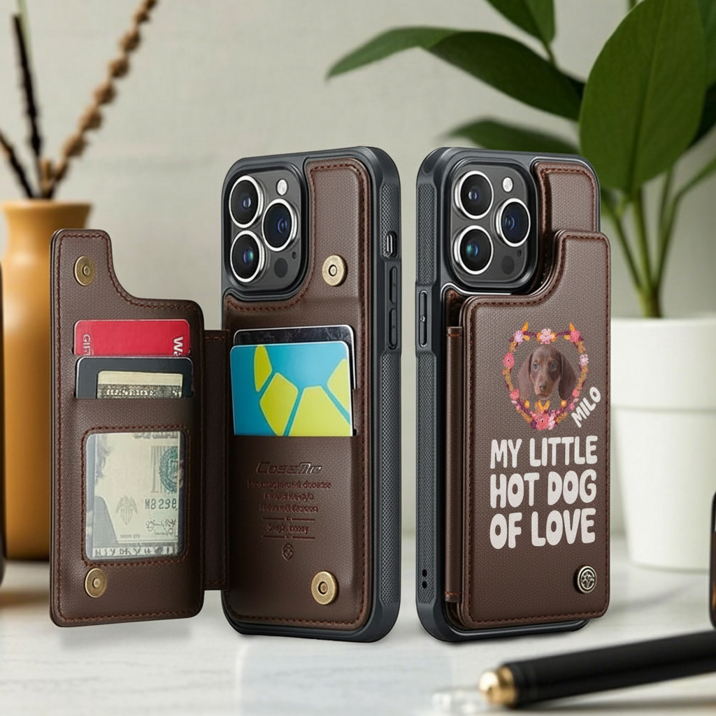 Hanker - Personalized Leather Wallet Case for for iPhone & Samsung