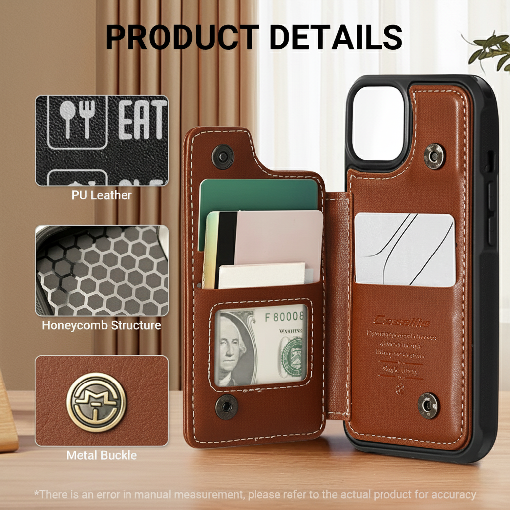 Beanie - Personalized Leather Wallet Case for for iPhone & Samsung
