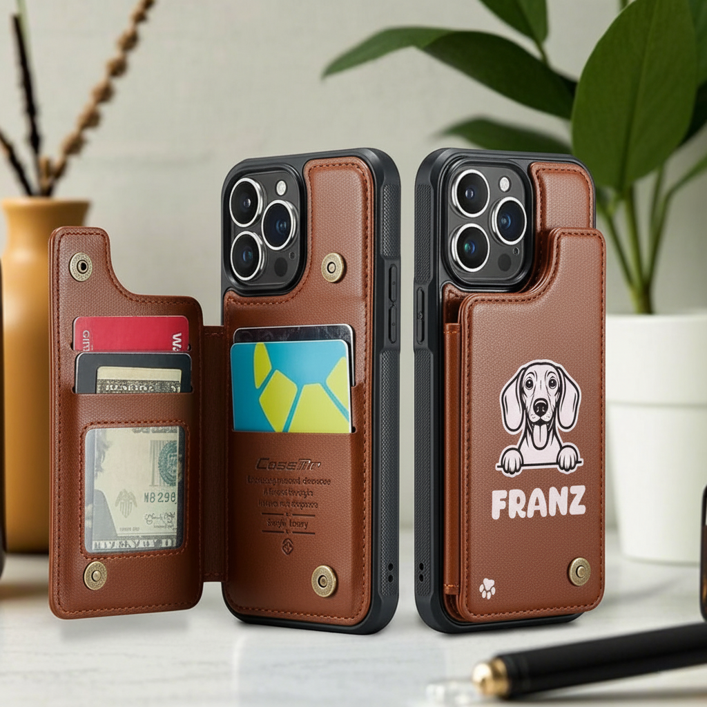 Sage - Personalized Leather Wallet Case for for iPhone & Samsung