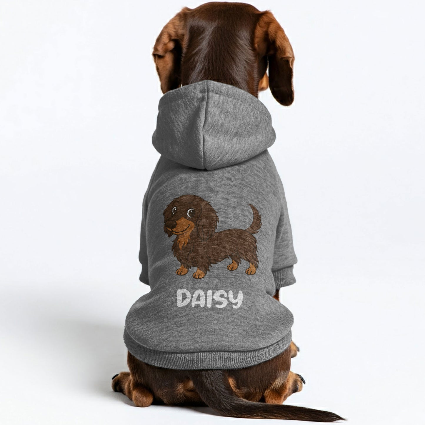 Charlie – Personalized Dachshund Hoodies with Your Doxie’s Name & Clipart – Stylish, Cozy & Made from Premium 100% Cotton