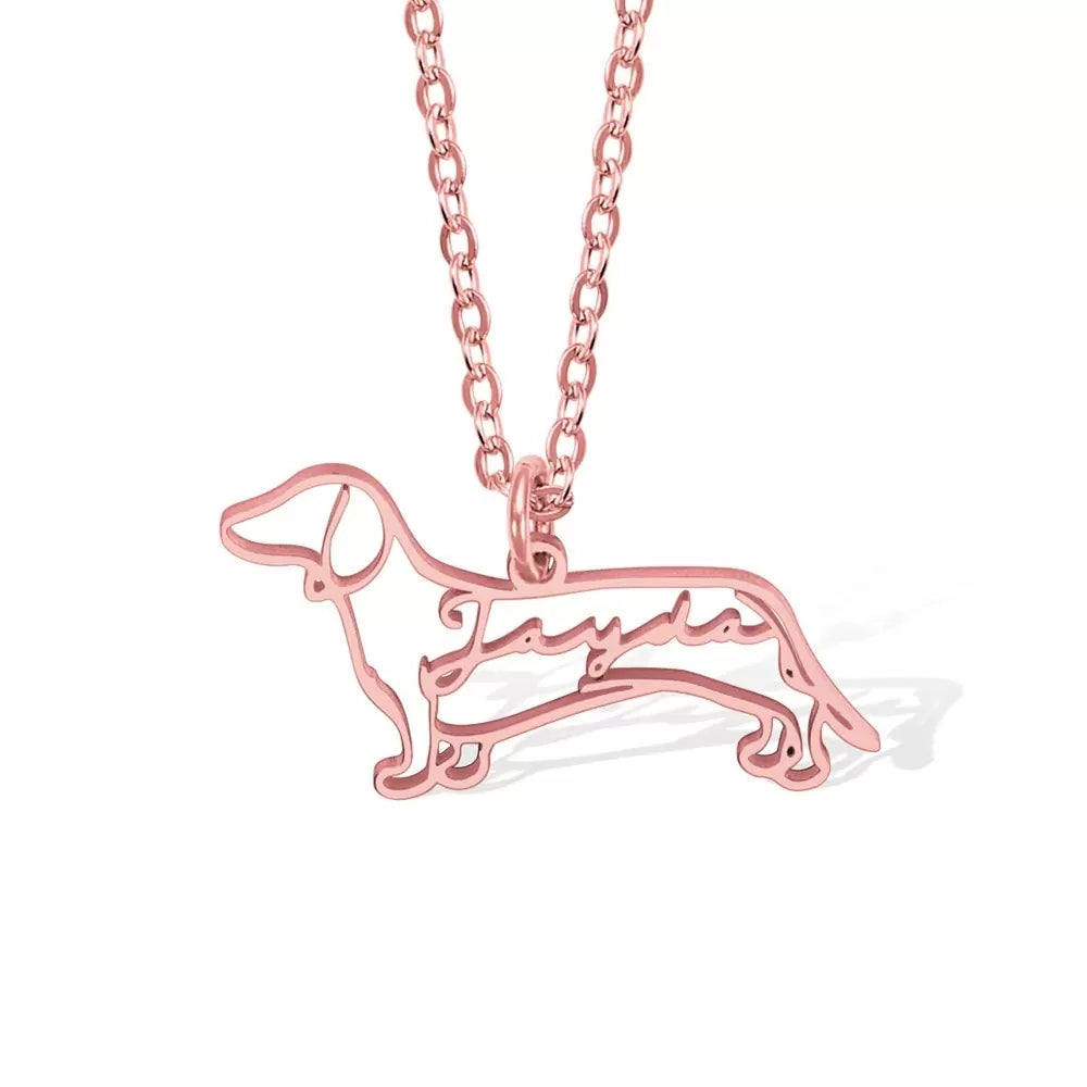 Personalized-Name-Dachshund-Necklace-Stainless-Steel-doxie.us