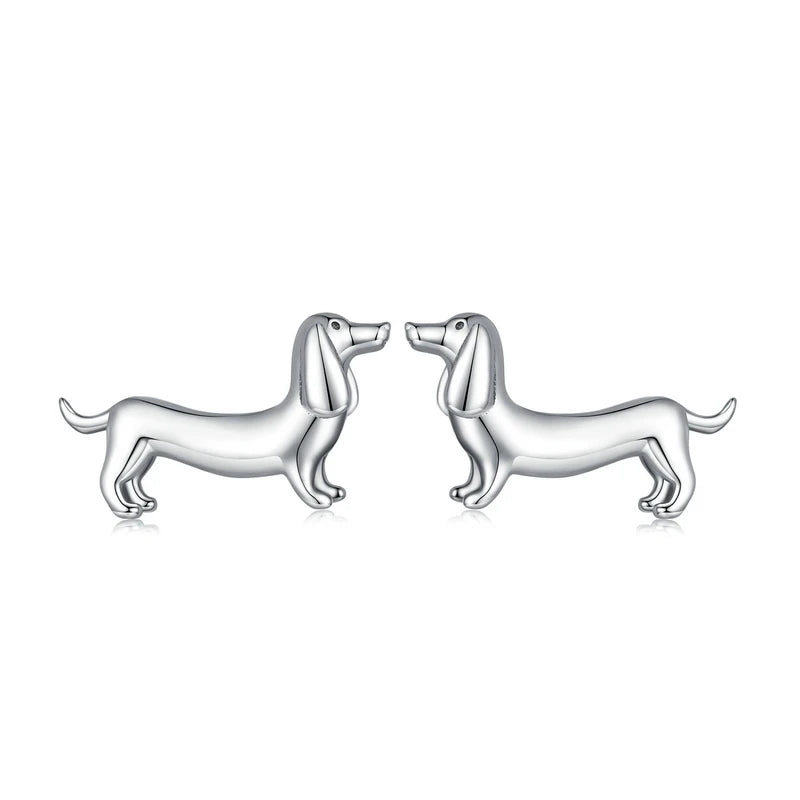 SilverDoxie-Dachshund-Delight-Sterling-Silver-Dog-Earrings-doxie.us