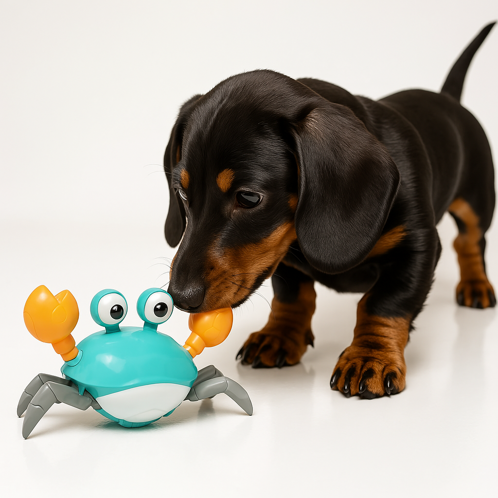 DachsyPlay™ - Dachshund Interactive Crab Toy