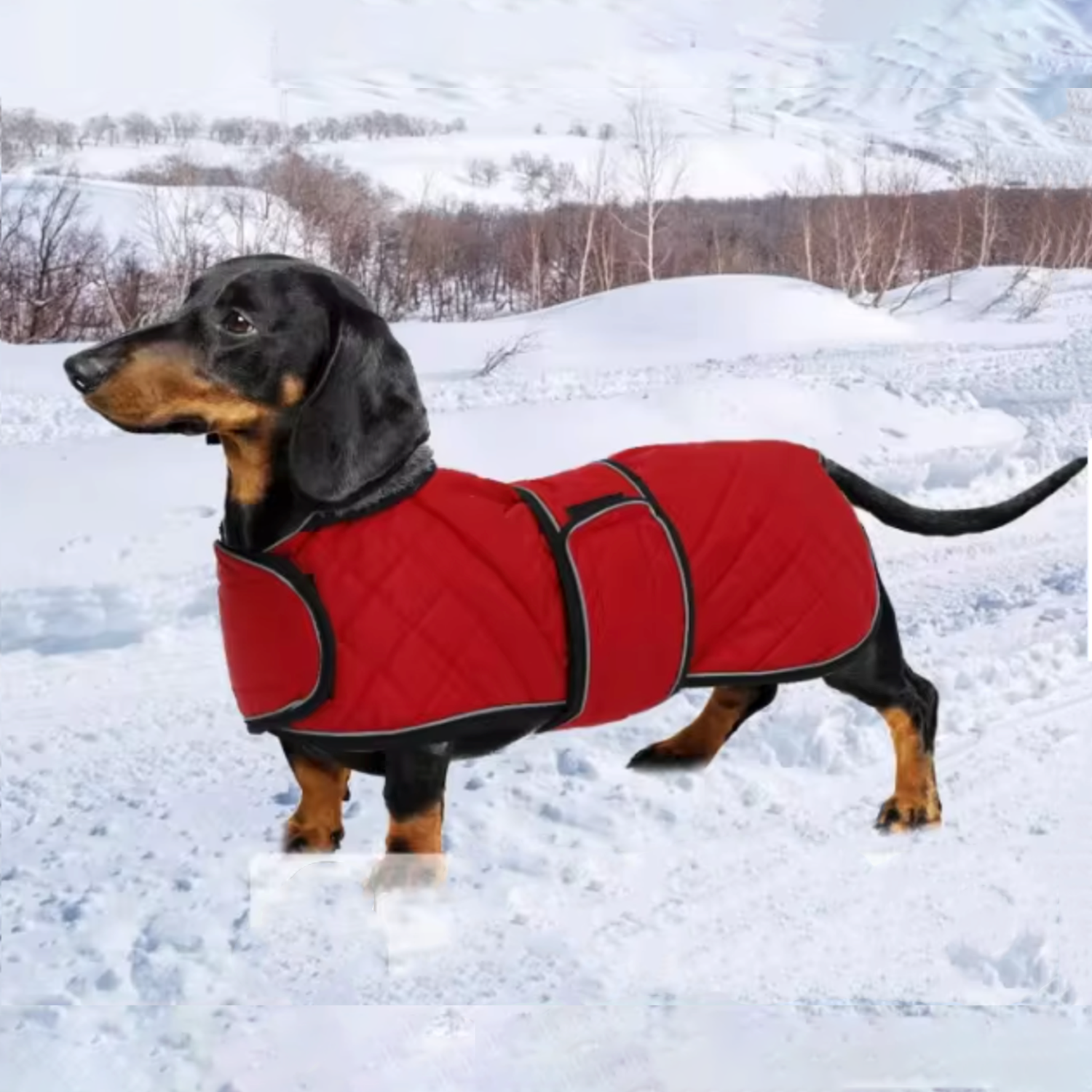 Dachshund Quilted Warm Winter Coat Dachshund Shop