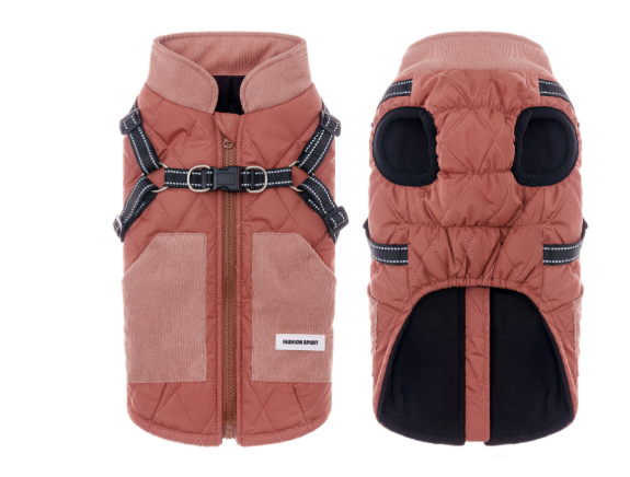 FurSure Luxury Dachshund Jacket with Harness – Functional and Chic