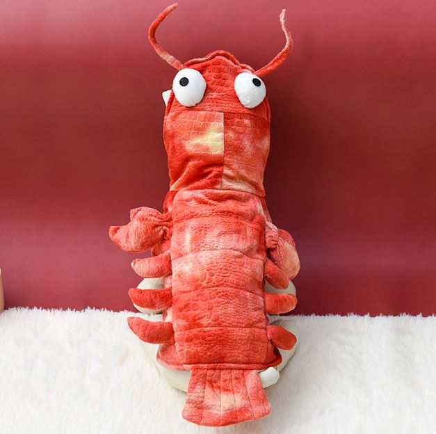 Clawvera Dachshund Lobster Costume – Funny Halloween Winter Dog Outfit
