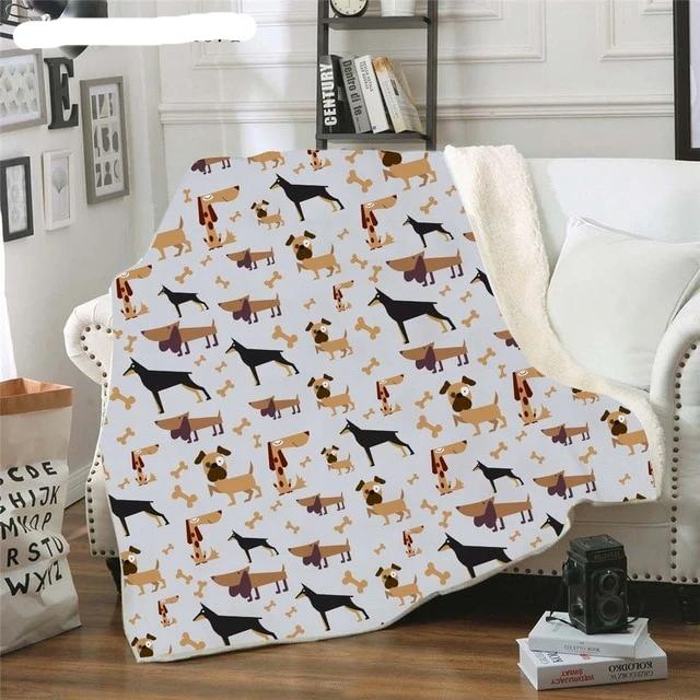 Dachshund Fleece Blanket for Beds - Dachshund Shop.jpg
