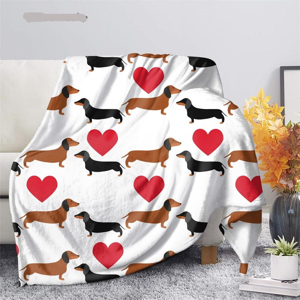 Dachshund Blanket Puppy Pattern - Dachshund shop.jpg