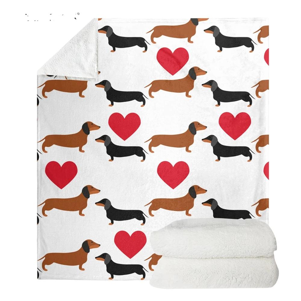 Dachshund Blanket Puppy Pattern - Dachshund shop.jpg