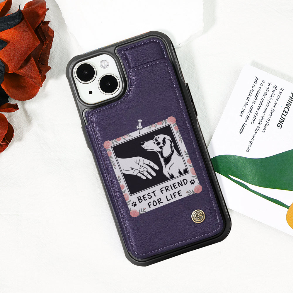 Abby - Leather Wallet Case for for iPhone & Samsung