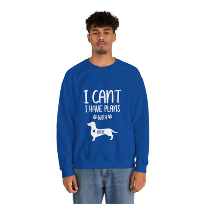 Custom Sweatshirt  with dachshund Name  -  Unisex Sweatshirt