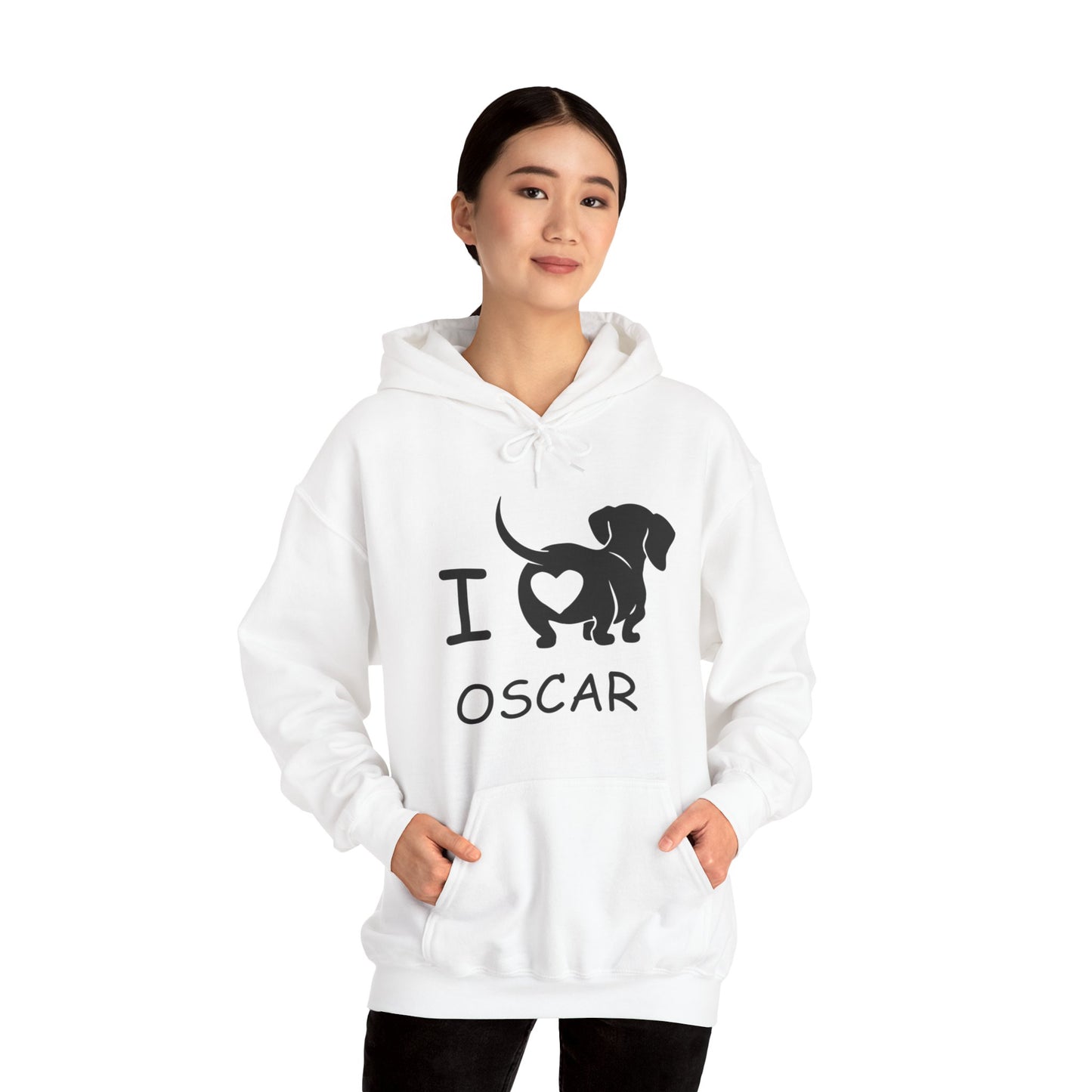 Custom Hoodie with dachshund Name  - Unisex Hoodie