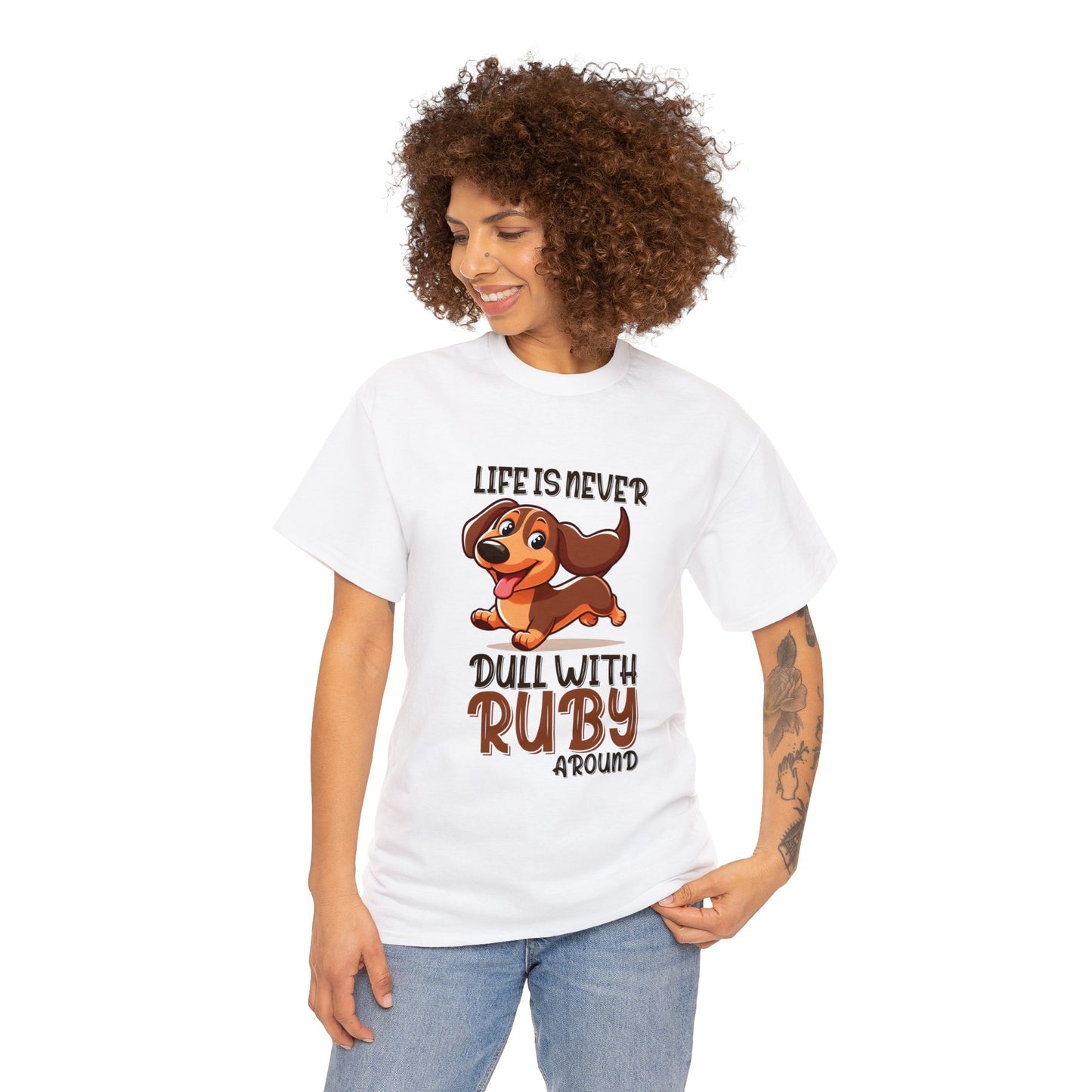 Custom T-shirt  with dachshund  Name