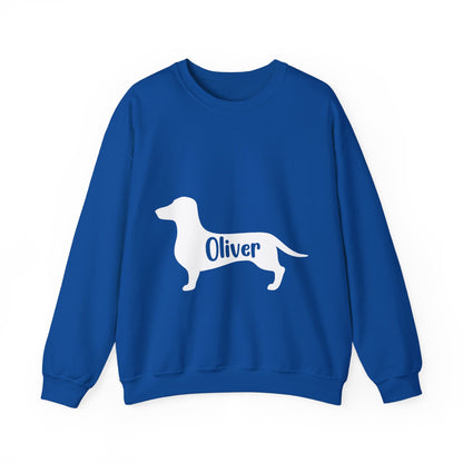 Custom Sweatshirt  with dachshund Name  -  Unisex Sweatshirt