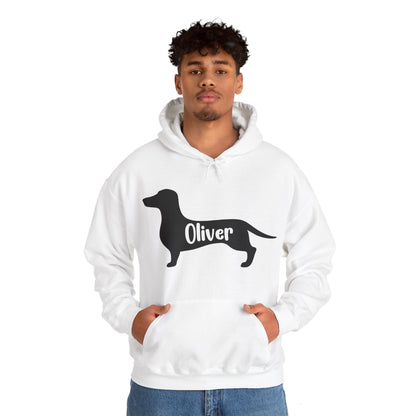 Custom Hoodie with dachshund Name  - Unisex Hoodie