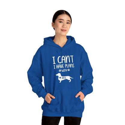 Custom Hoodie with dachshund Name  - Unisex Hoodie
