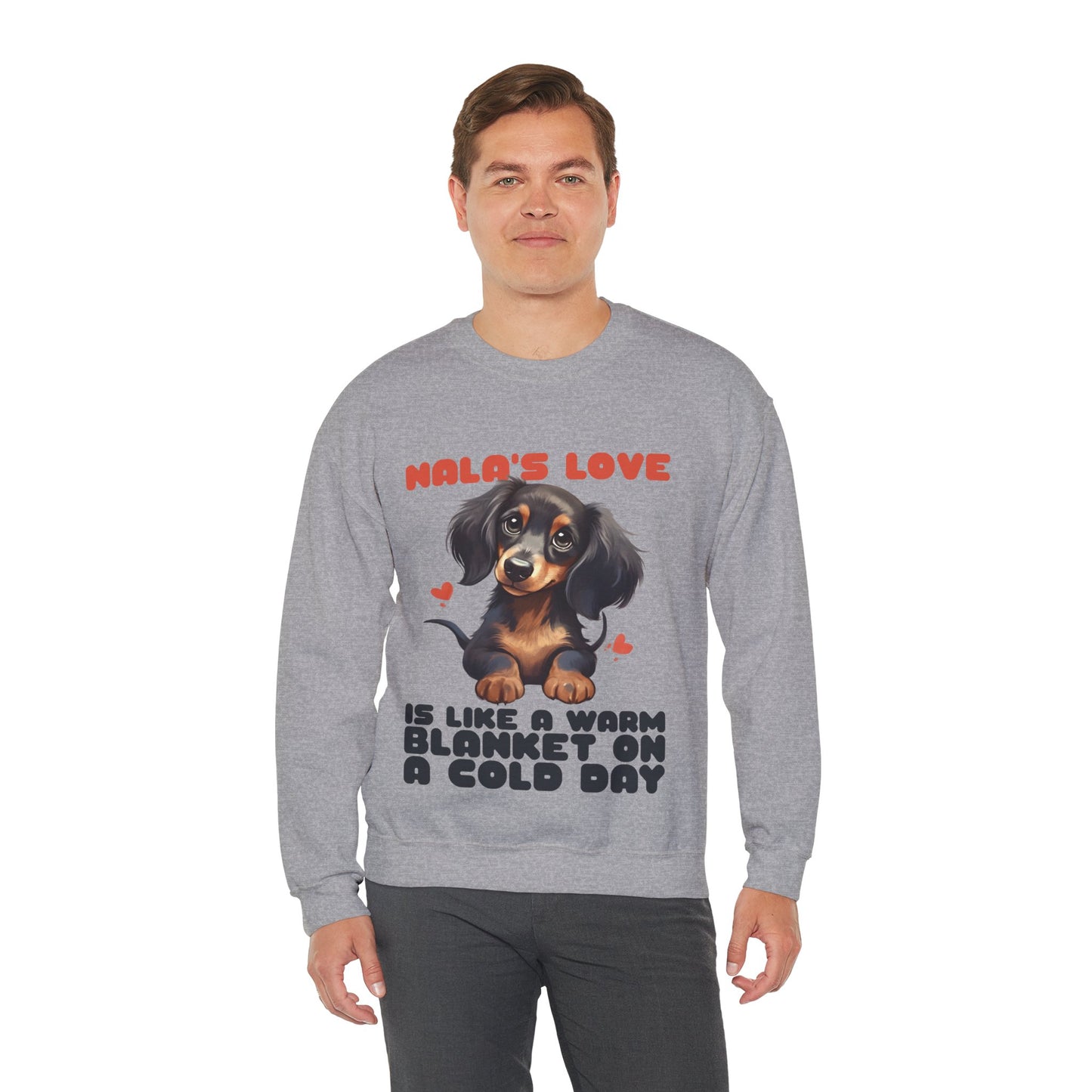 Custom Sweatshirt  with dachshund Name  -  Unisex Sweatshirt