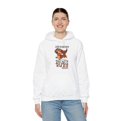 Custom Hoodie with dachshund Name  - Unisex Hoodie