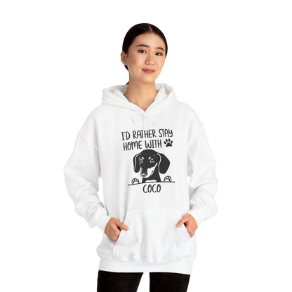 Custom Hoodie with dachshund Name  - Unisex Hoodie