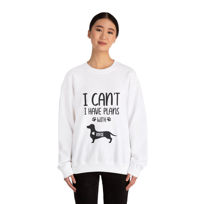 Custom Sweatshirt  with dachshund Name  -  Unisex Sweatshirt