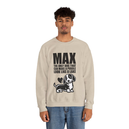 Custom Sweatshirt  with dachshund Name  -  Unisex Sweatshirt