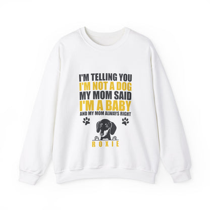 Custom Sweatshirt  with dachshund Name  -  Unisex Sweatshirt