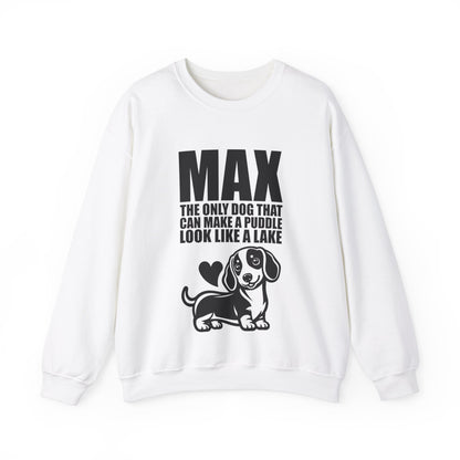 Custom Sweatshirt  with dachshund Name  -  Unisex Sweatshirt