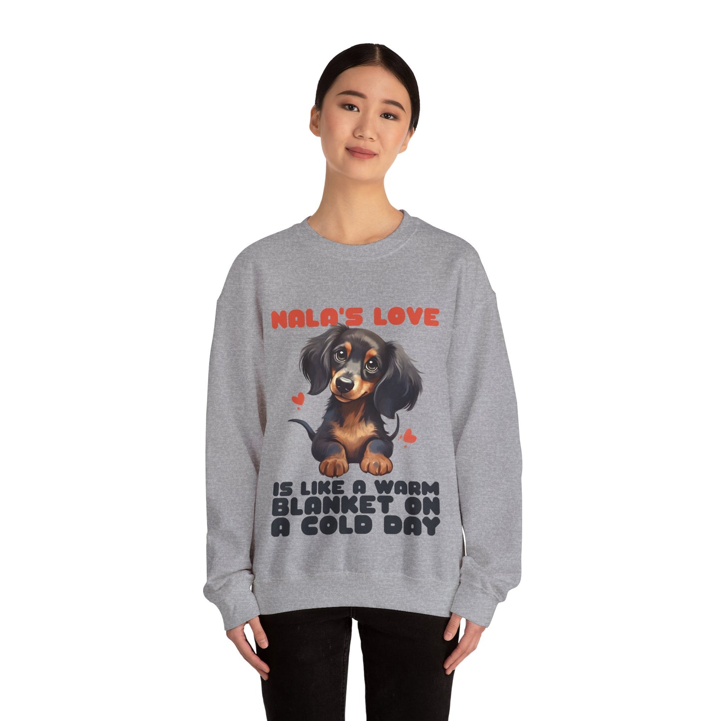 Custom Sweatshirt  with dachshund Name  -  Unisex Sweatshirt