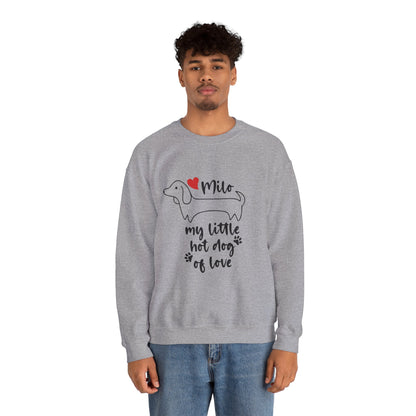 Sudadera personalizada con nombre de perro salchicha - Sudadera unisex 