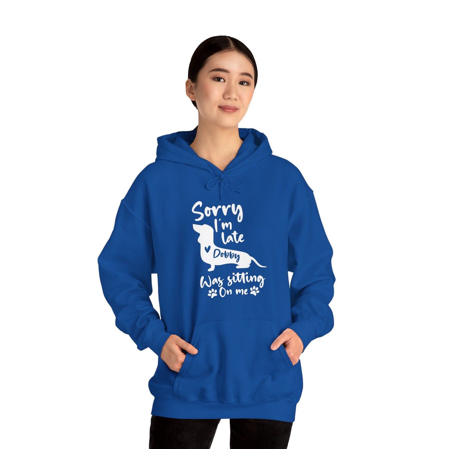 Sudadera con capucha personalizada con nombre de perro salchicha - Sudadera con capucha unisex 