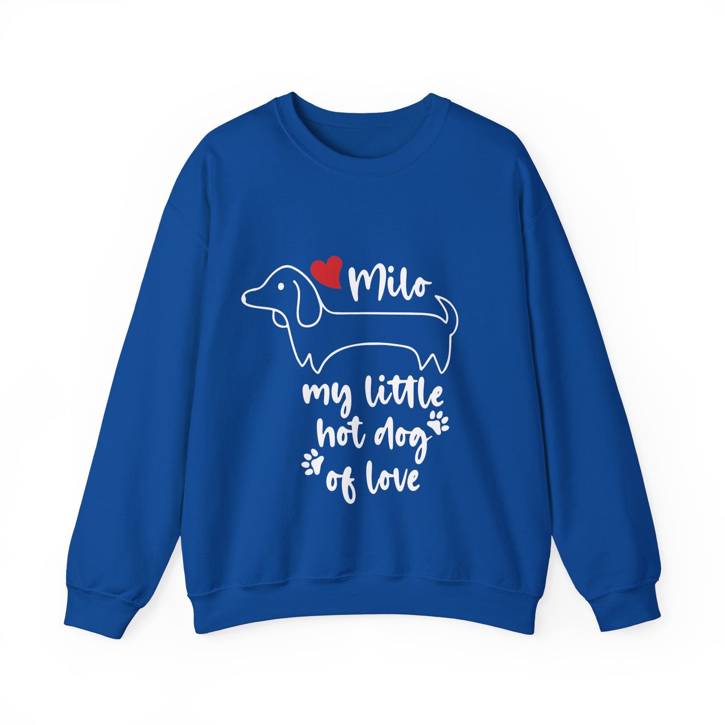 Custom Sweatshirt  with dachshund Name  -  Unisex Sweatshirt