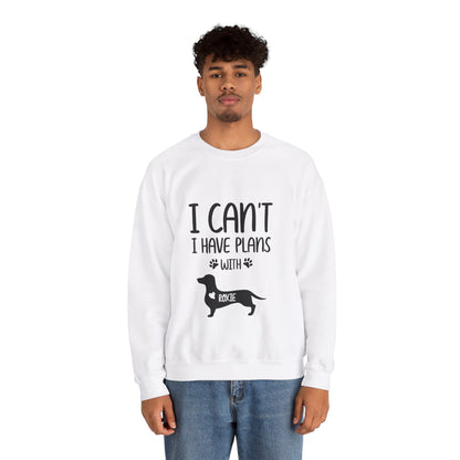 Custom Sweatshirt  with dachshund Name  -  Unisex Sweatshirt