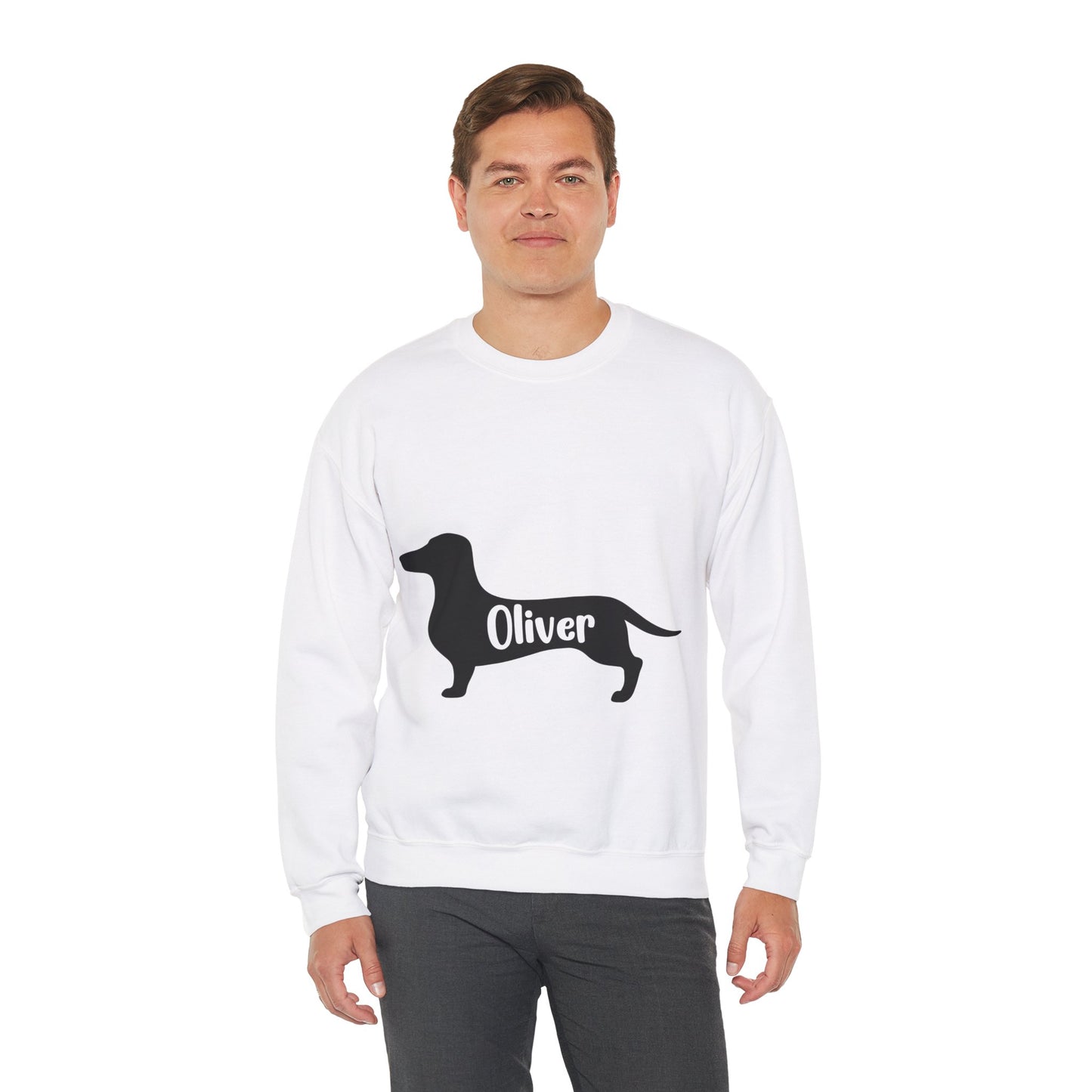 Sudadera personalizada con nombre de perro salchicha - Sudadera unisex 