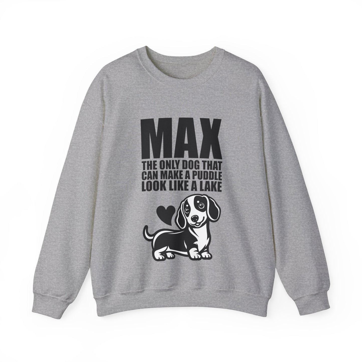 Custom Sweatshirt  with dachshund Name  -  Unisex Sweatshirt