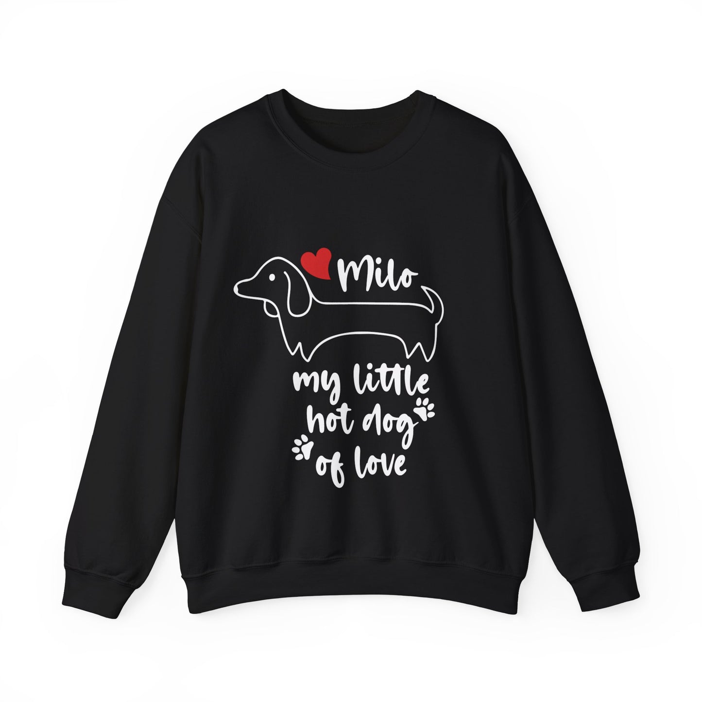 Custom Sweatshirt  with dachshund Name  -  Unisex Sweatshirt