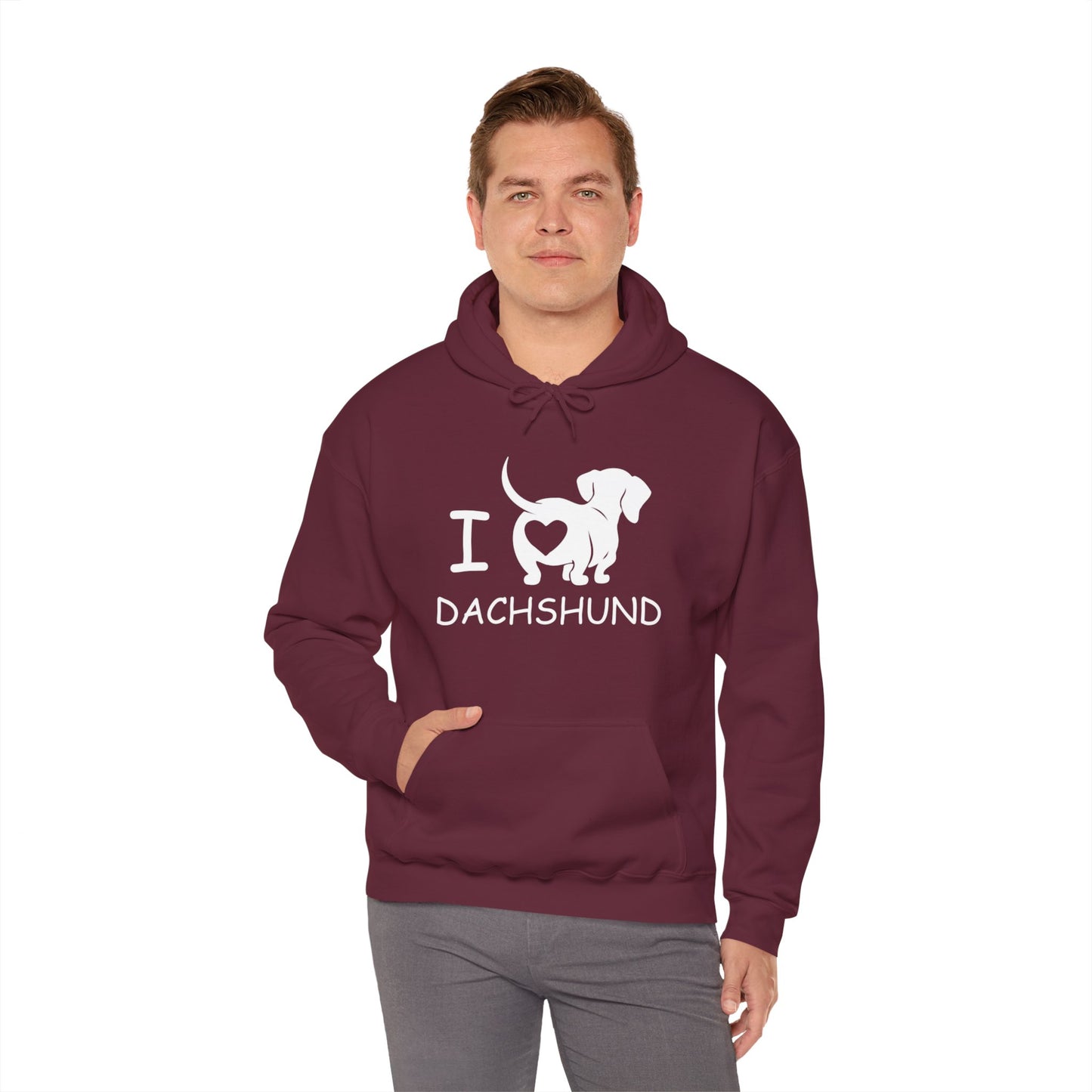 Rosi - Sudadera con capucha unisex para amantes de los perros salchicha 