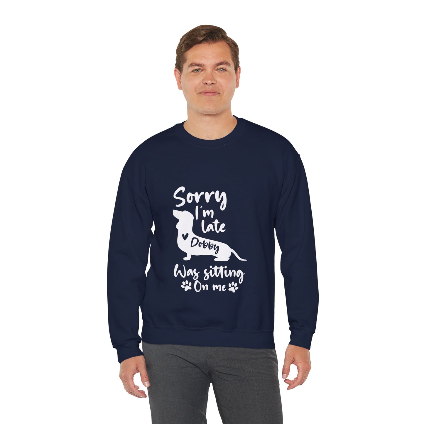 Custom Sweatshirt  with dachshund Name  -  Unisex Sweatshirt