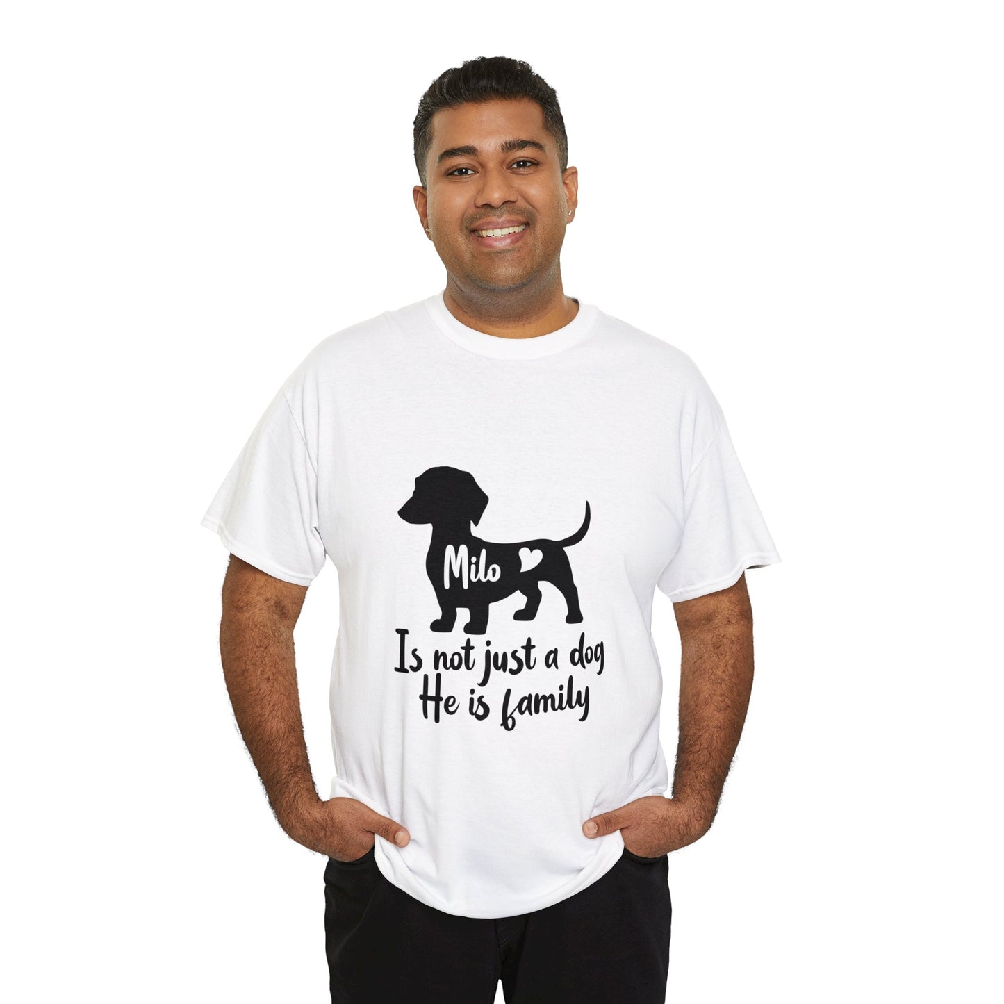 My family - Custom T-shirt  with dachshund Name