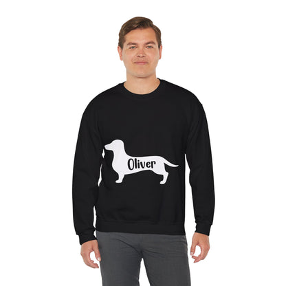 Custom Sweatshirt  with dachshund Name  -  Unisex Sweatshirt