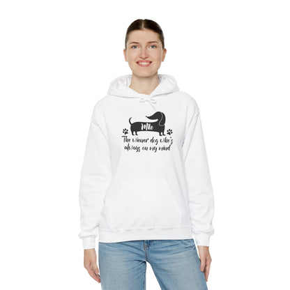 Custom Hoodie with dachshund Name  - Unisex Hoodie