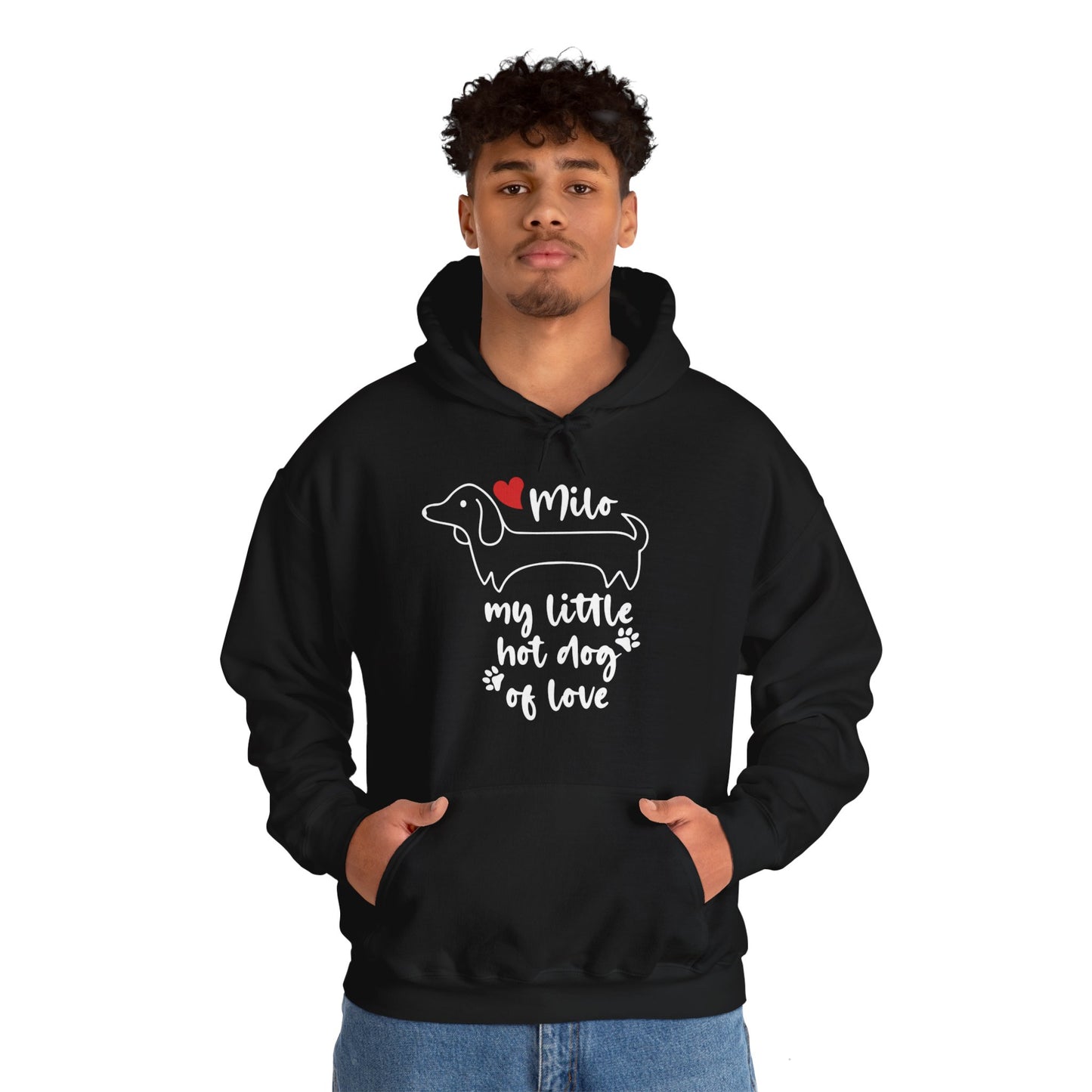 Custom Hoodie with dachshund Name  - Unisex Hoodie