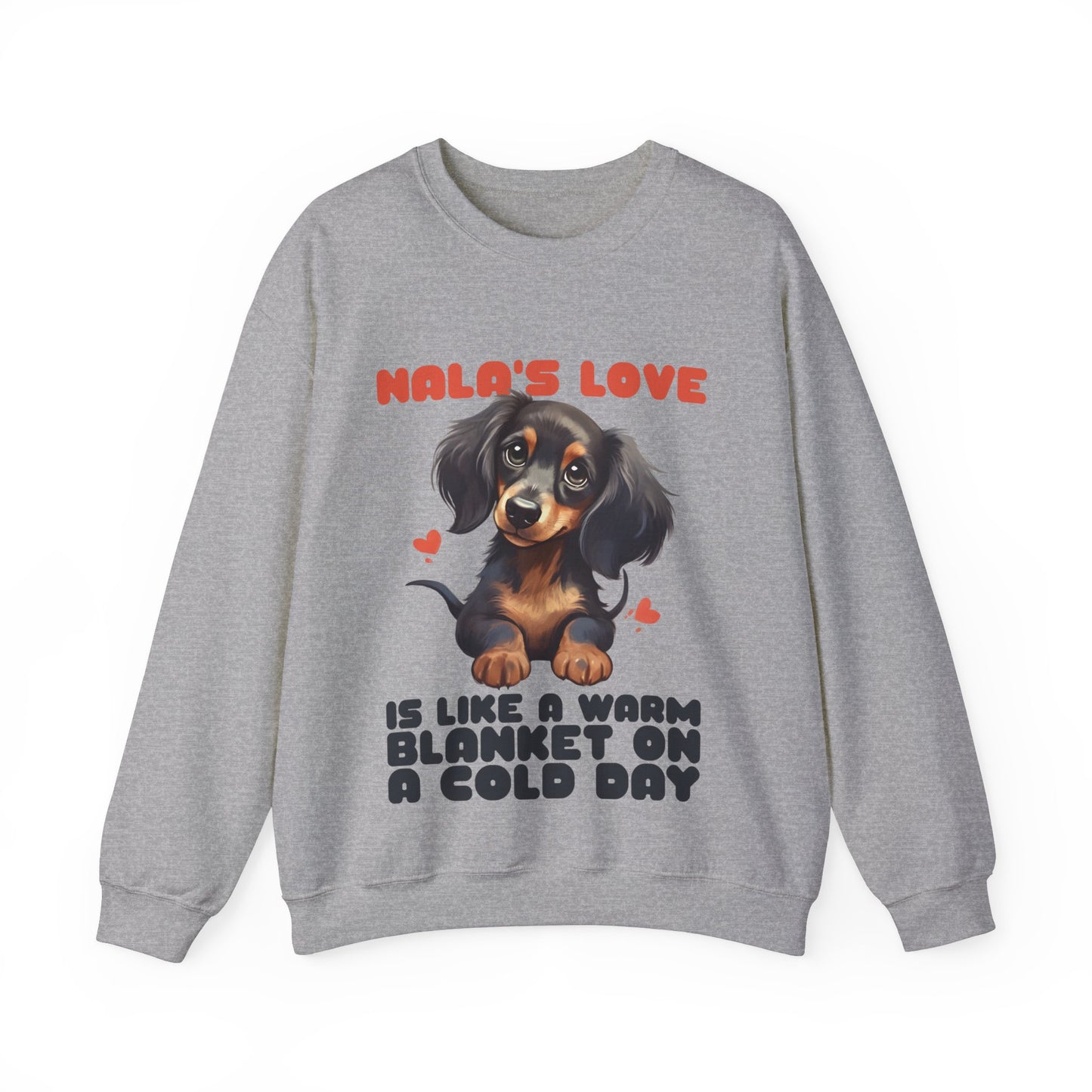 Custom Sweatshirt  with dachshund Name  -  Unisex Sweatshirt