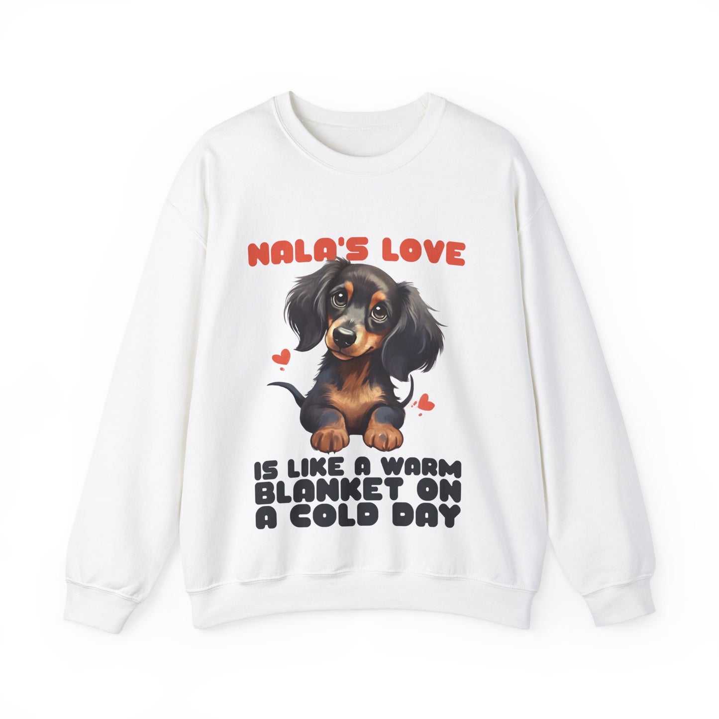 Custom Sweatshirt  with dachshund Name  -  Unisex Sweatshirt