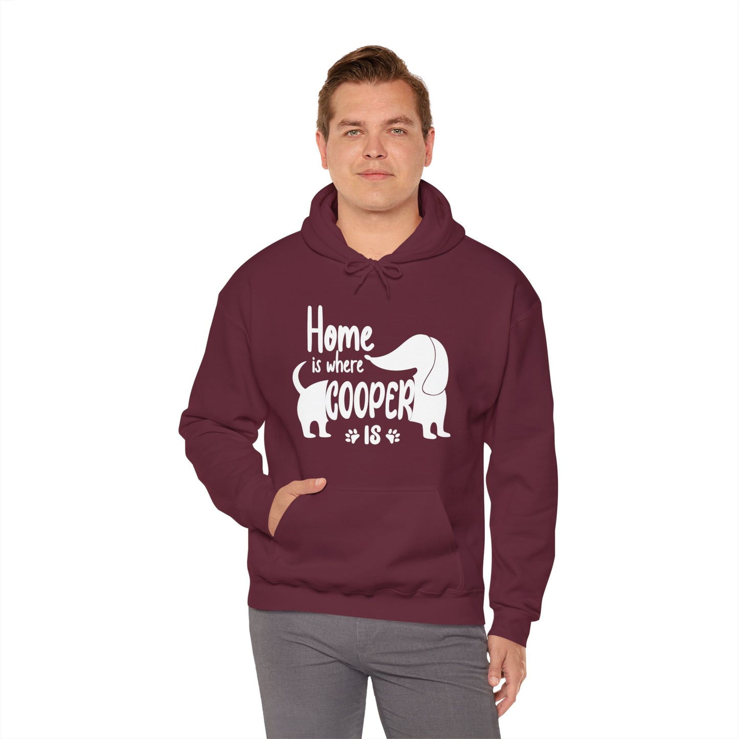 Sudadera con capucha personalizada con nombre de perro salchicha - Sudadera con capucha unisex 